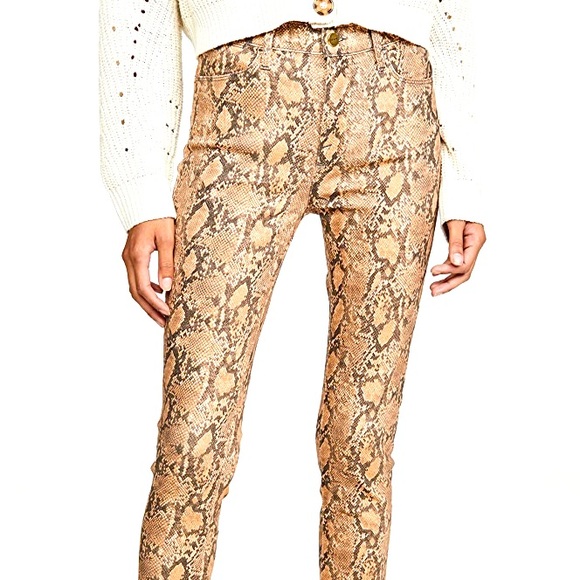 NWT Frame Snakeskin Jeans - Picture 1 of 5